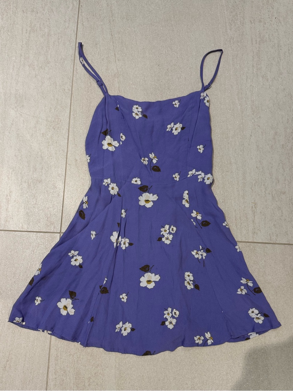 Reformation Lavender Floral Dress